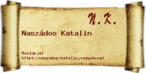 Naszádos Katalin névjegykártya