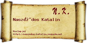 Naszádos Katalin névjegykártya